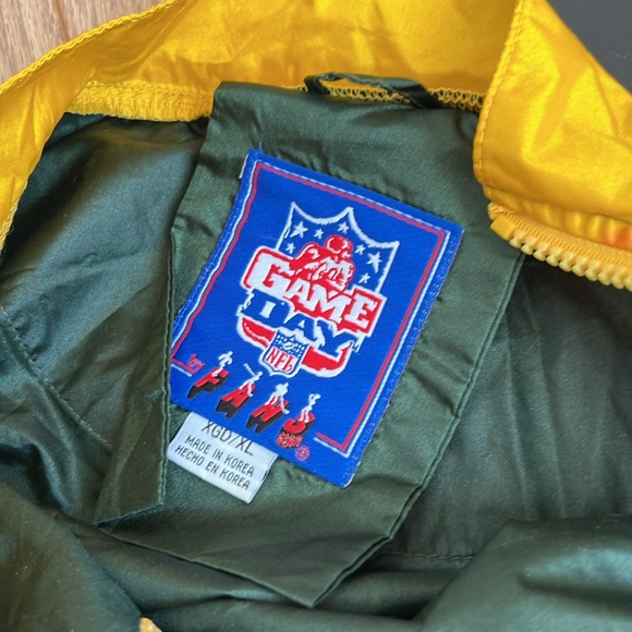 Vintage 90s Green Bay Packers Windbreaker Pullover - Picture 6 of 7